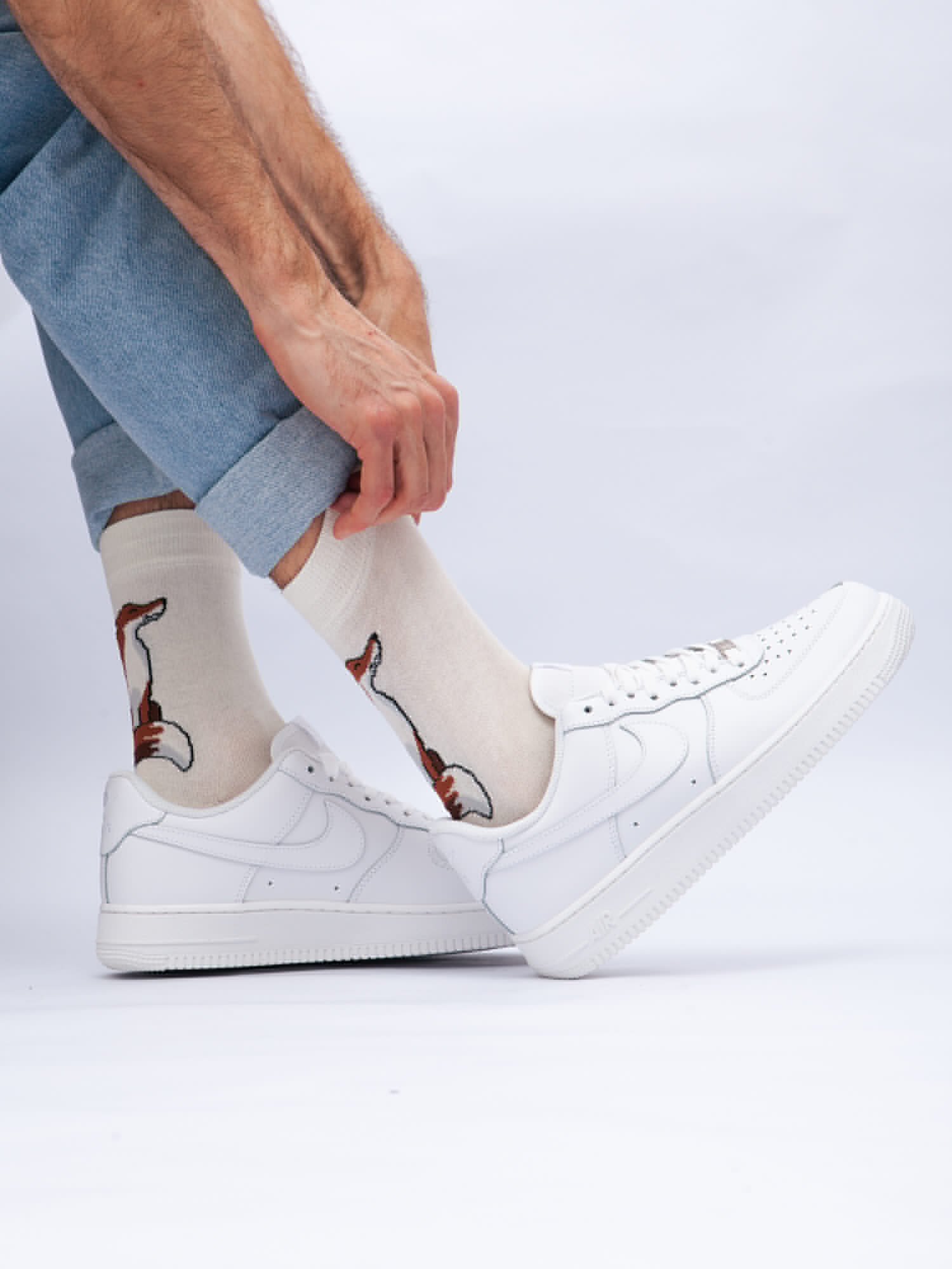 Носки Запорожец Лиса (Молочный, 35-40)