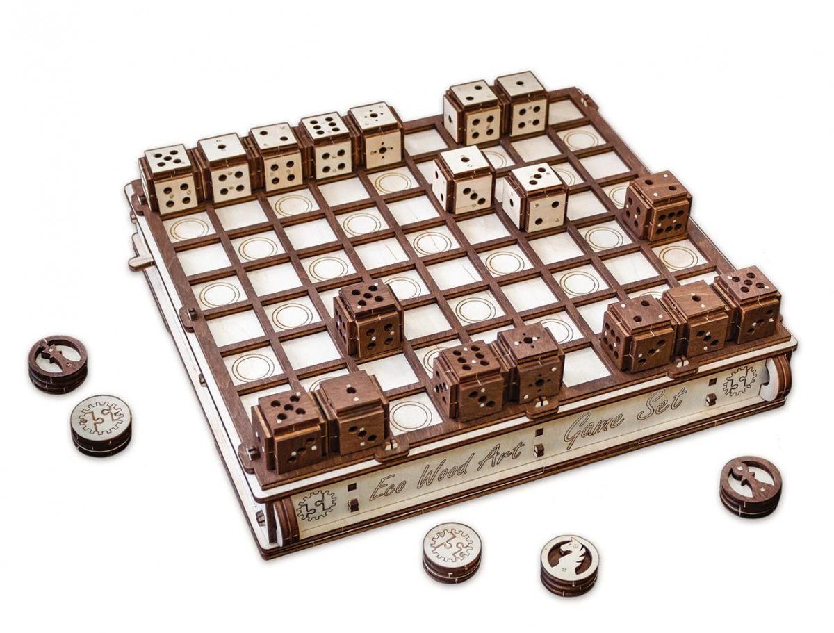 Конструктор деревянный 3D EWA Gameset Игровой набор