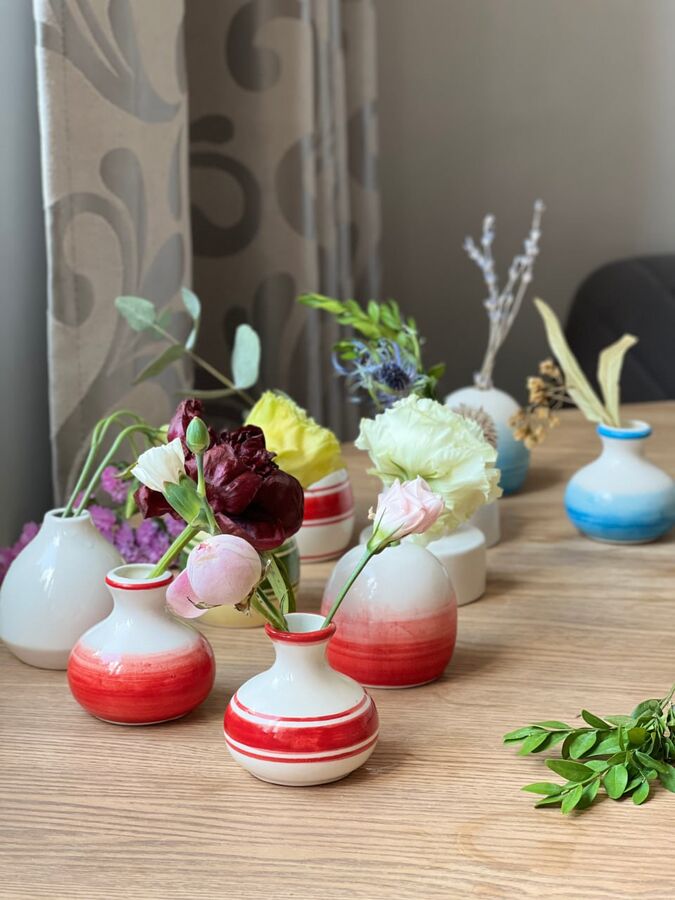 Вазочка диффузор красный пояс