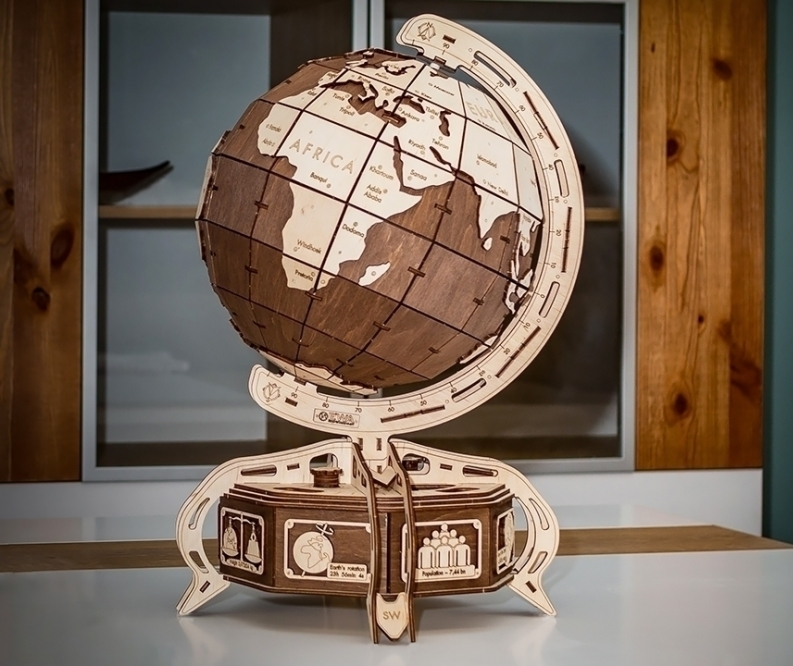 Конструктор деревянный 3D EWA Глобус