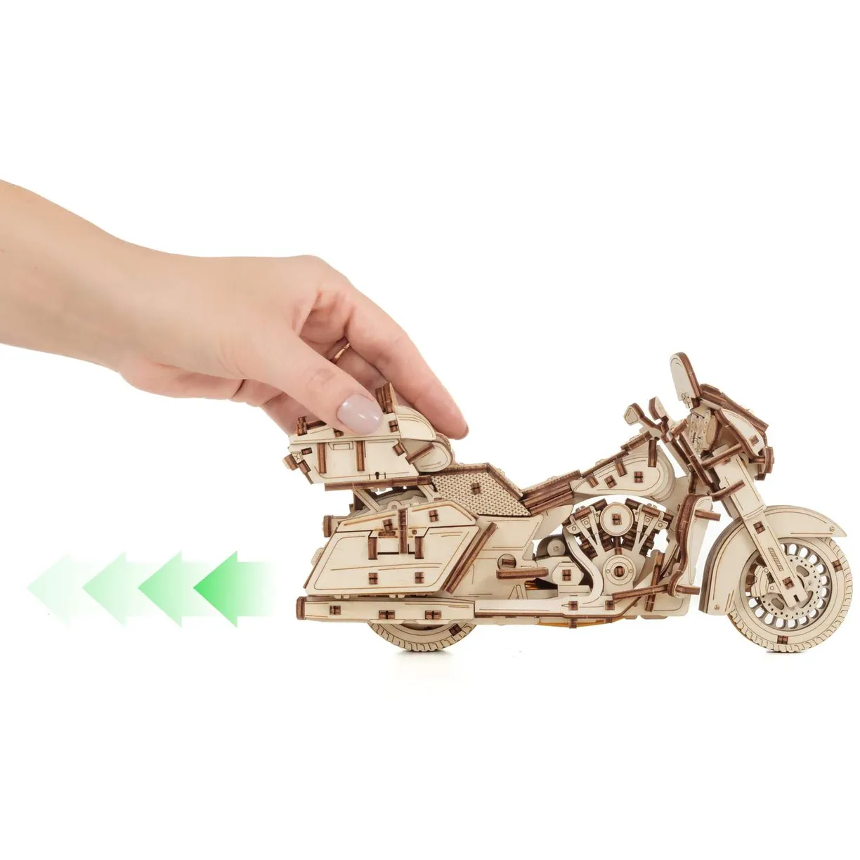 Конструктор деревянный 3D EWA Мотоцикл Байк