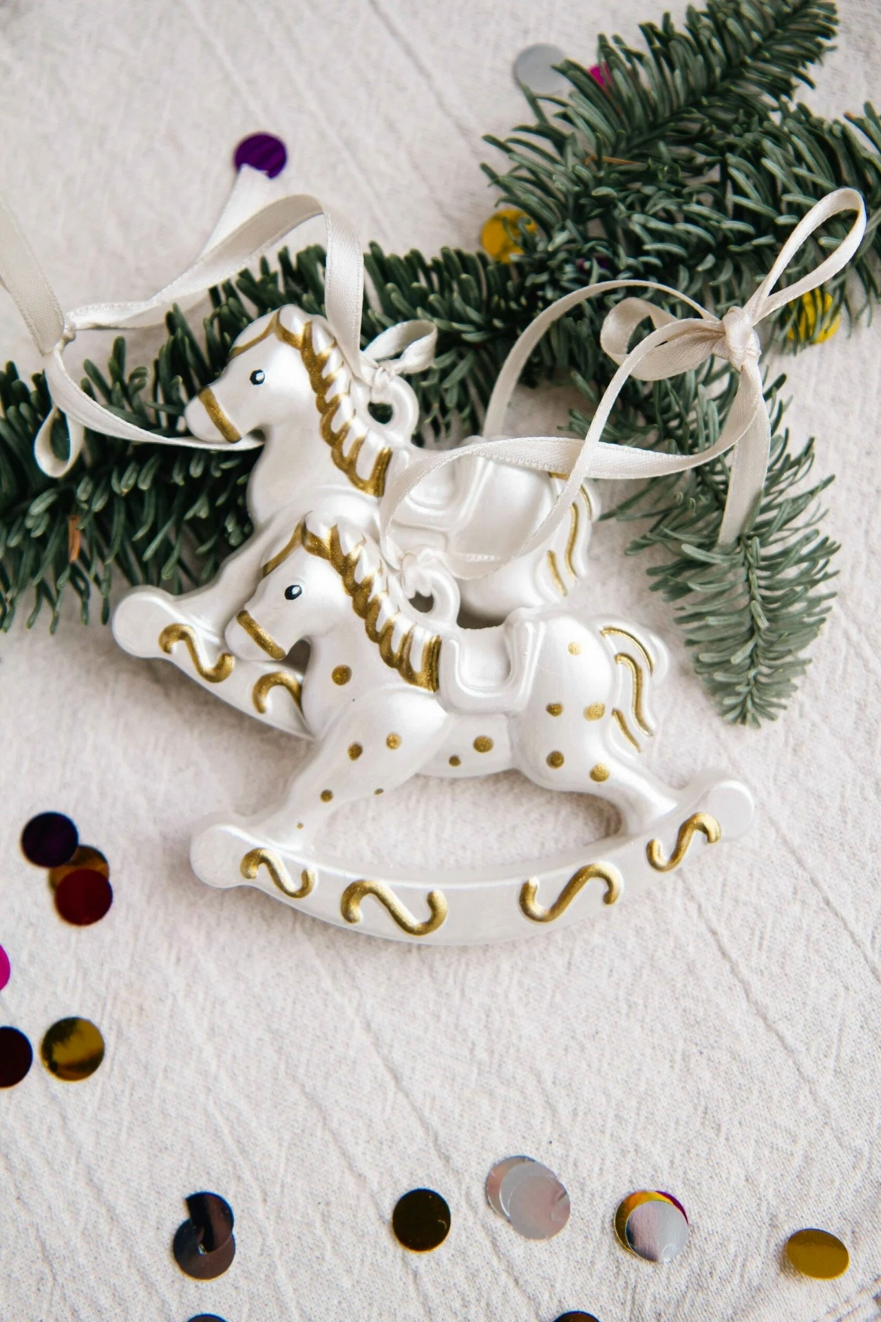 Ёлочная игрушка Лошадка (ручная роспись)