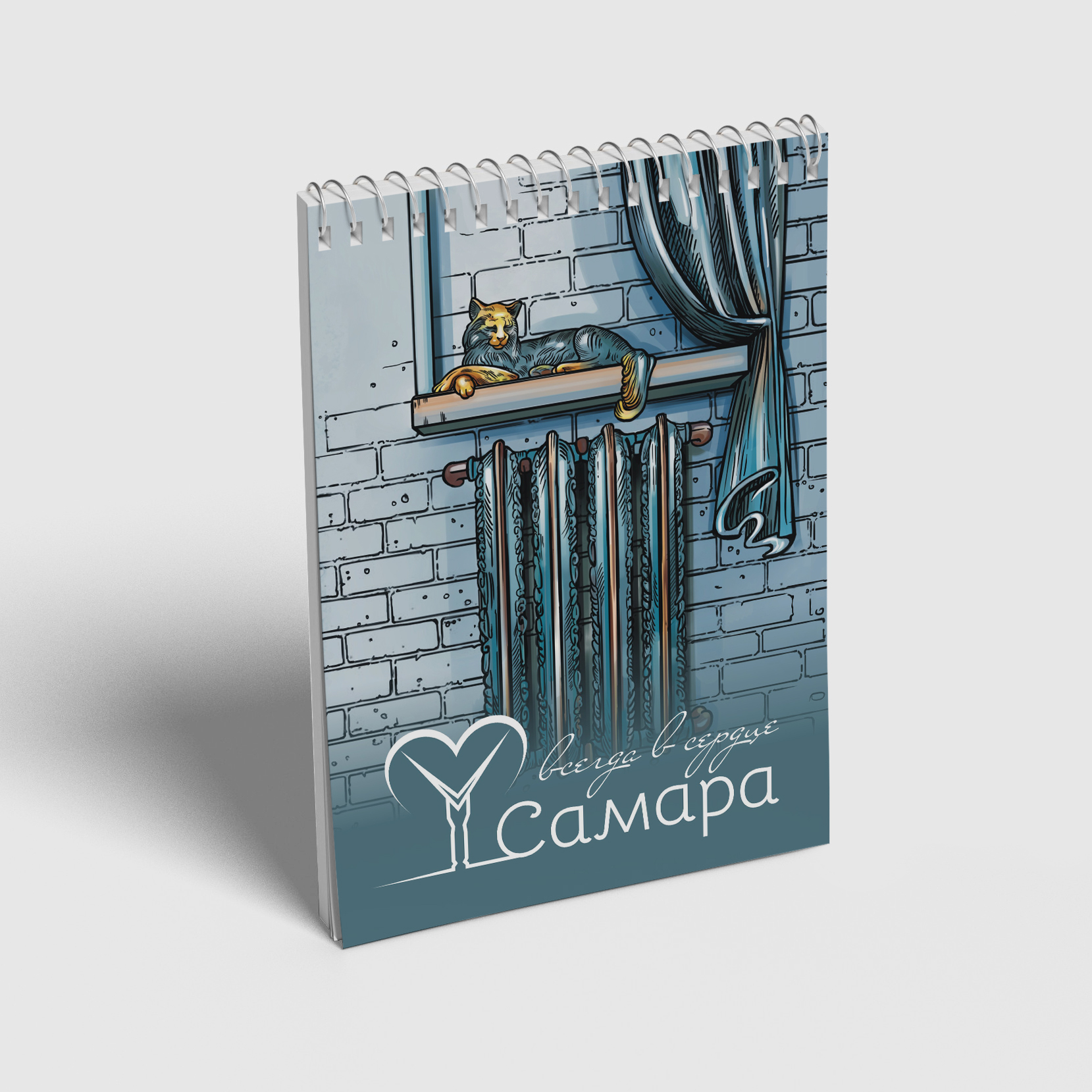 Блокнот Памятник отопительной батарее А6 (на пружине)