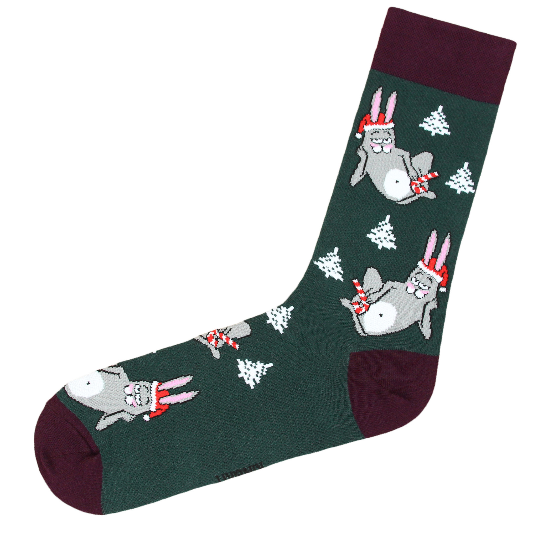 Носки Заяц темно-зеленый (36-41)