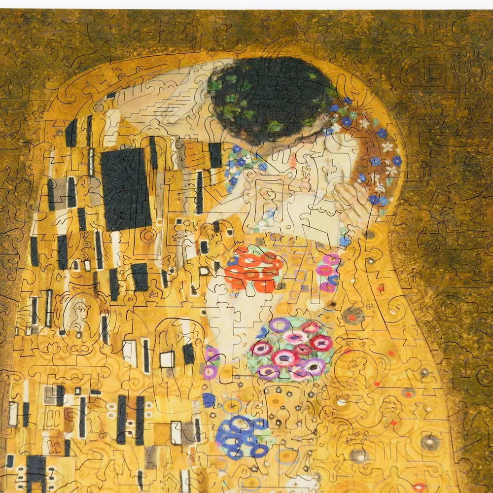 Деревянный пазл Климт Поцелуй