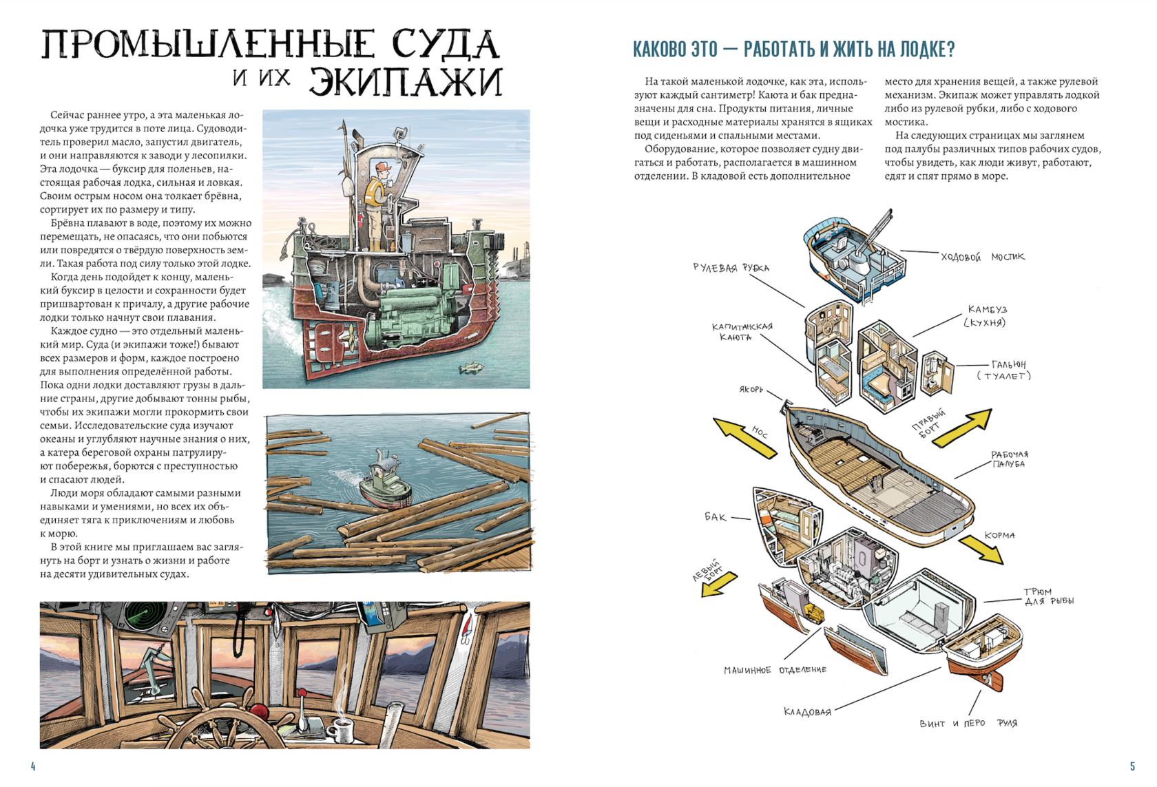 Рабочие лодки. Взгляд изнутри: 10 удивительных судов