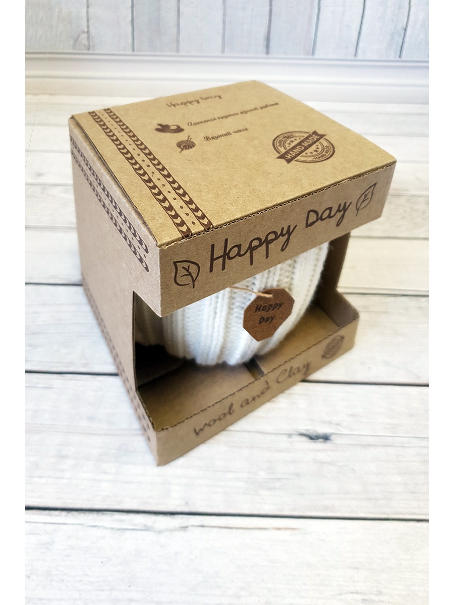 Вязаная кружка Молочная