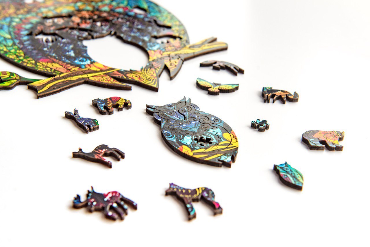 Деревянный пазл Чарующая сова M