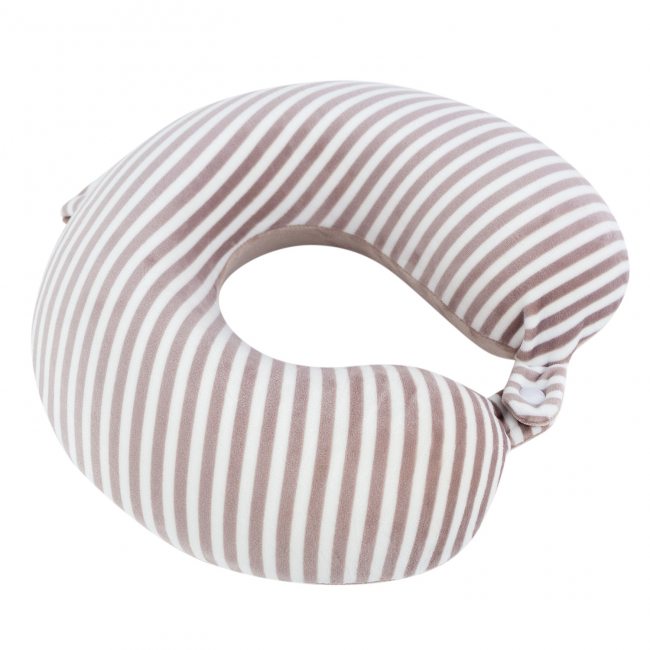 Подушка для путешествий Полосочки (бежевая)
