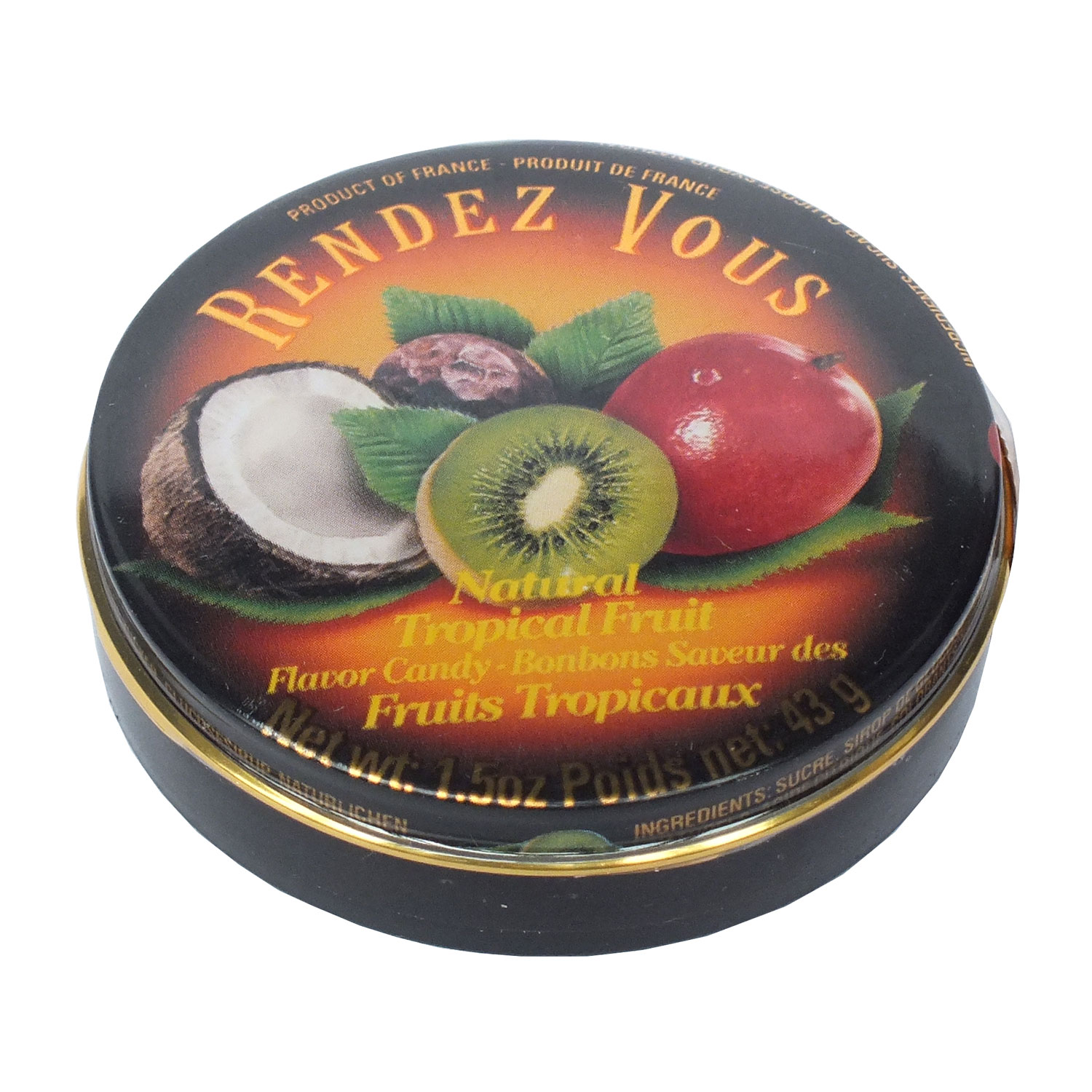 Леденцы Rendez Vous тропические фрукты, 43 г.