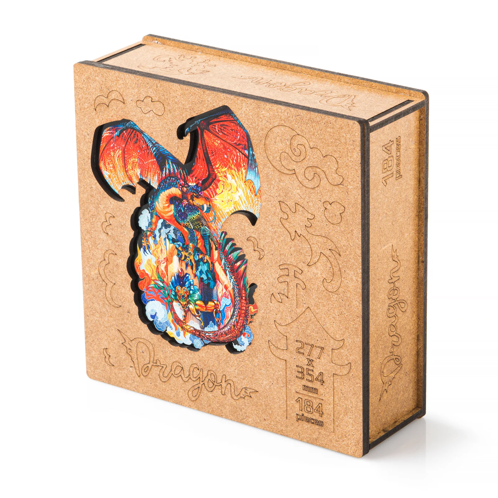 Деревянный пазл Дракон L