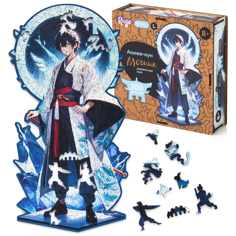 Деревянный пазл Аниме-Кун L