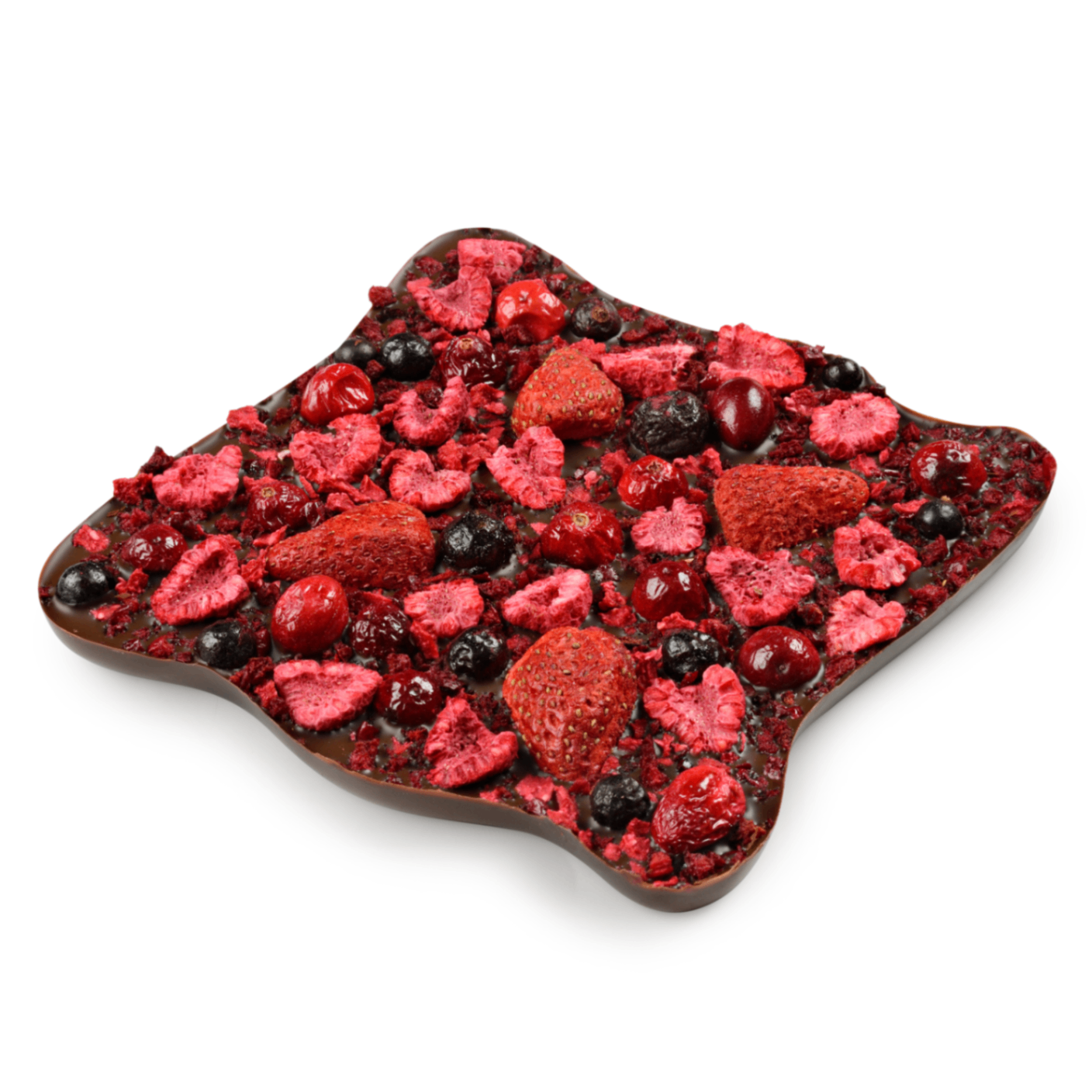 Шоколад темный с украшением Беррифест, 150 г (фиолетовая)