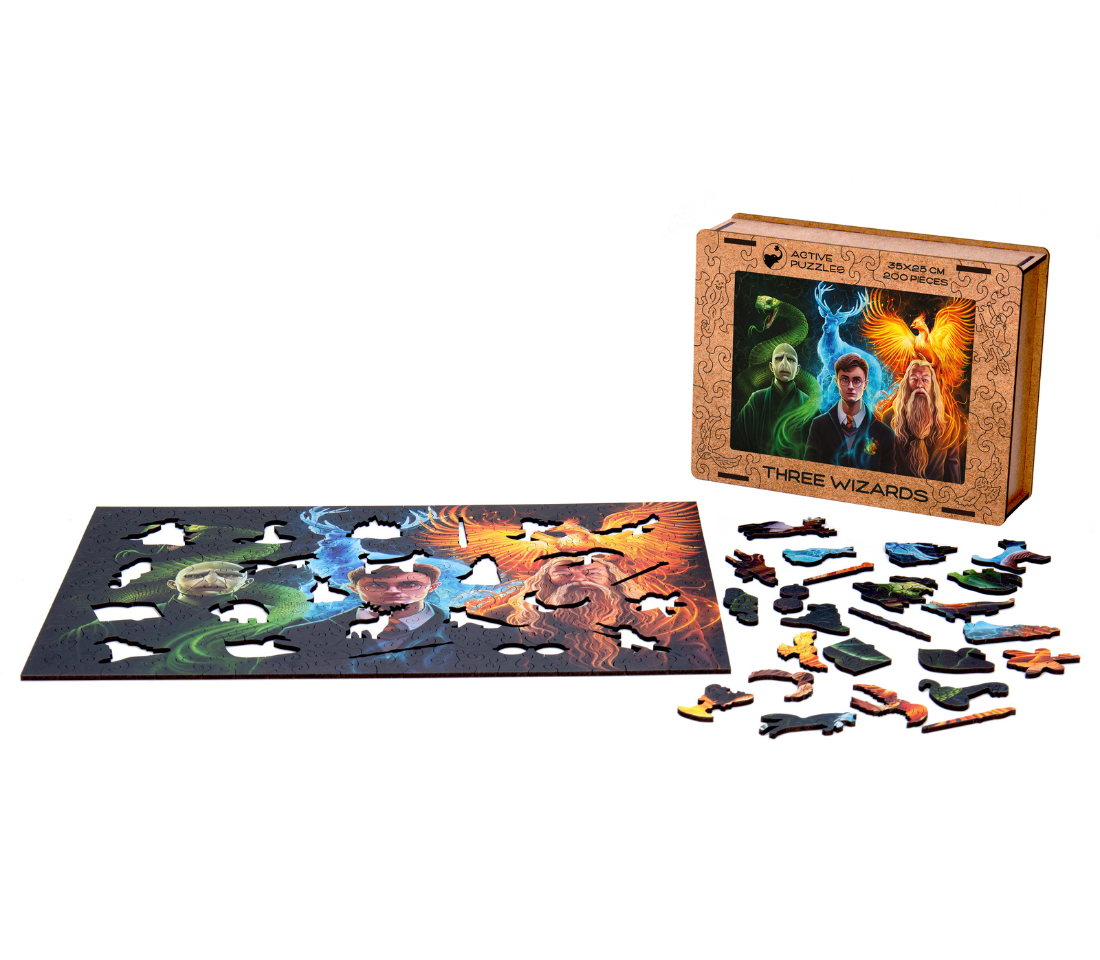 Деревянный пазл Гарри Поттер. Три Волшебника