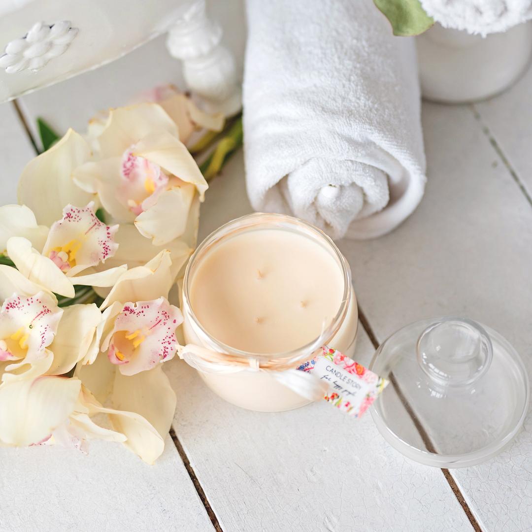 Ароматическая свеча с 3 фитилями Грейпфрут