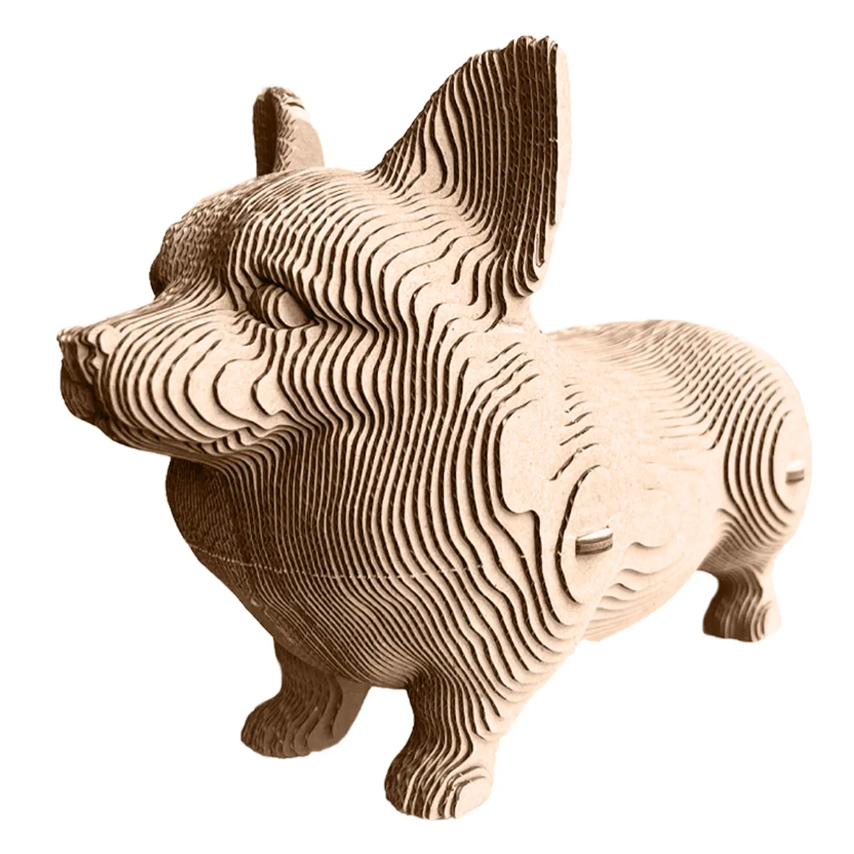 Картонный 3D конструктор Qbrix - Корги