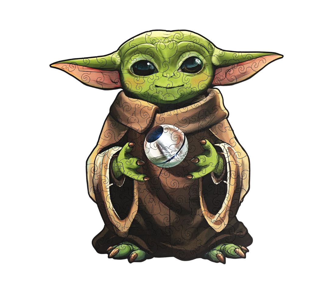 Деревянный пазл Малыш Йода