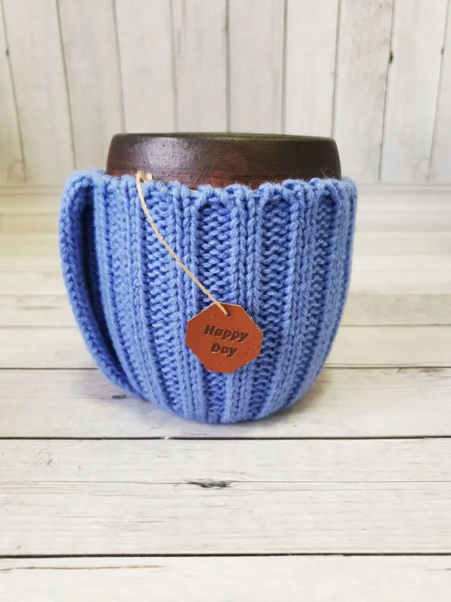 Вязаная кружка Гиацинт