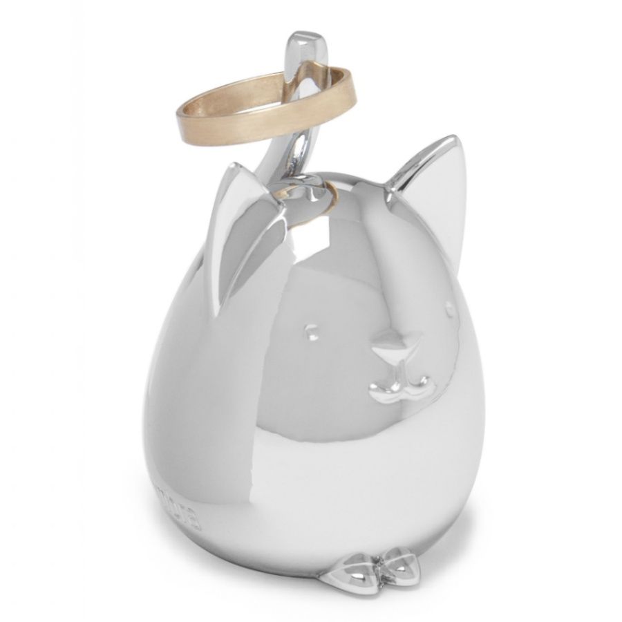 Подставка для колец Squiggy Кот хром