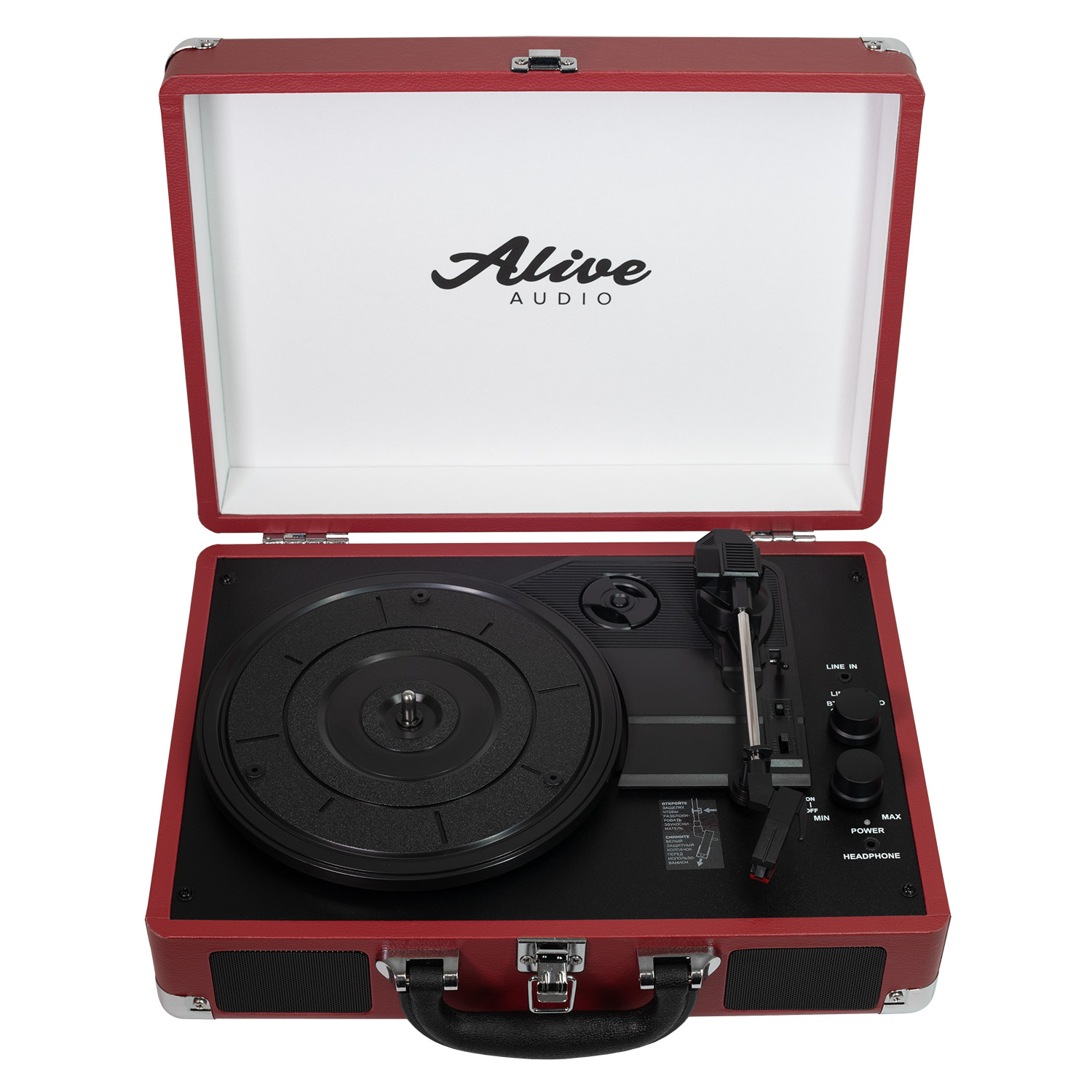 Виниловый проигрыватель Alive Audio Glam Cherry c Bluetooth