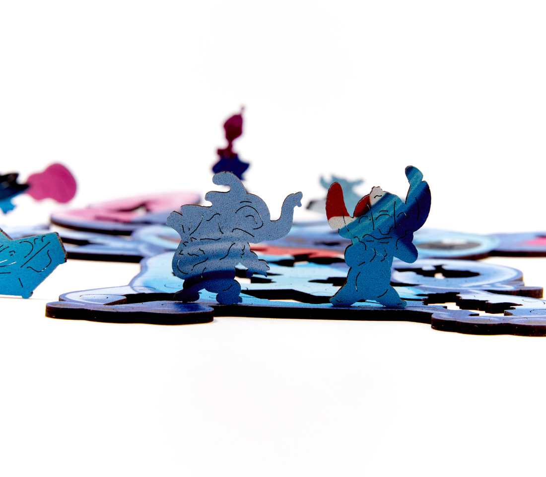 Деревянный пазл Стич