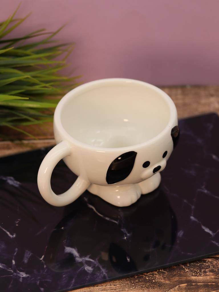 Кружка керамическая Puppy ears (white)