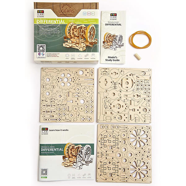 3D-пазл UGears Дифференциал STEM