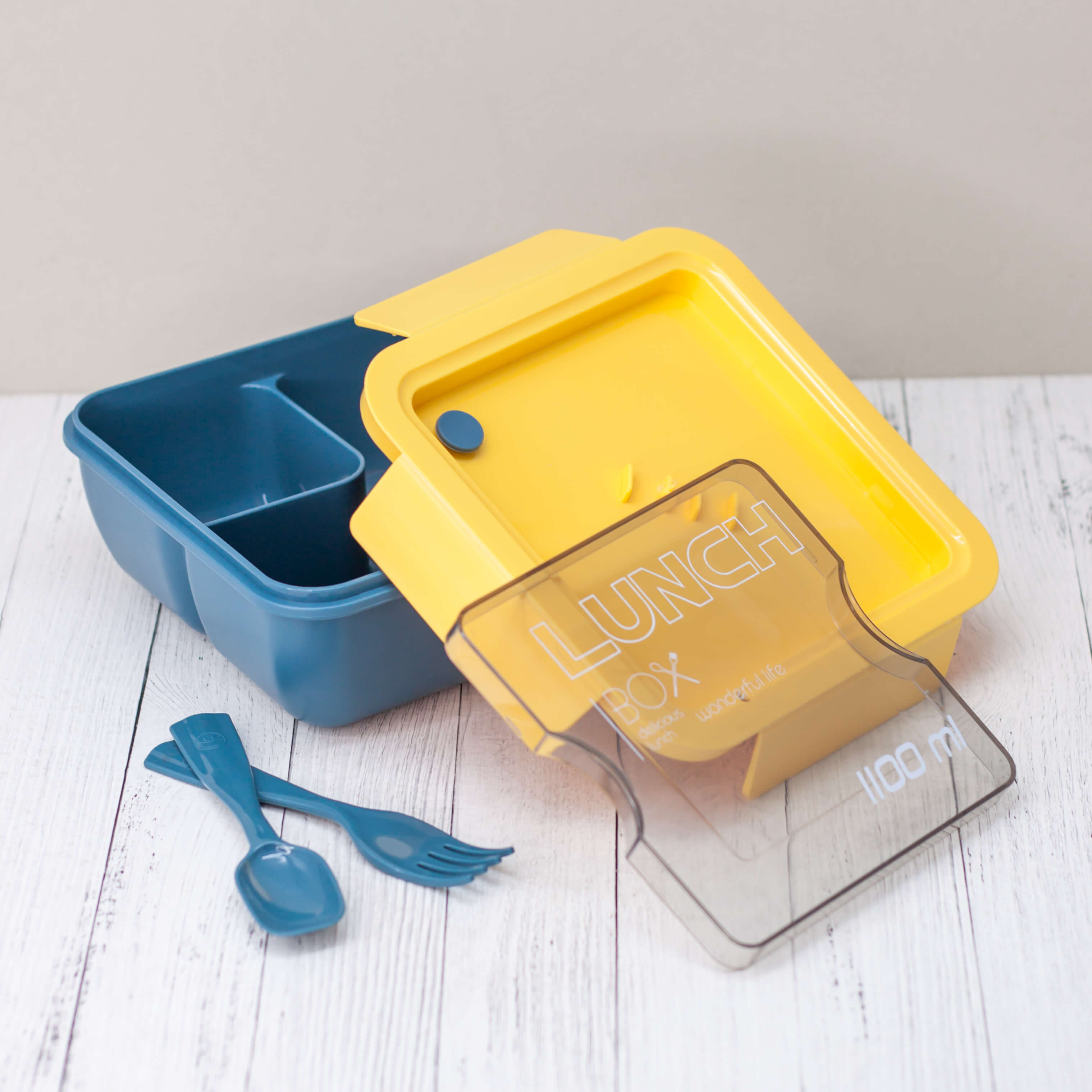 Ланчбокс Square (yellow-blue)