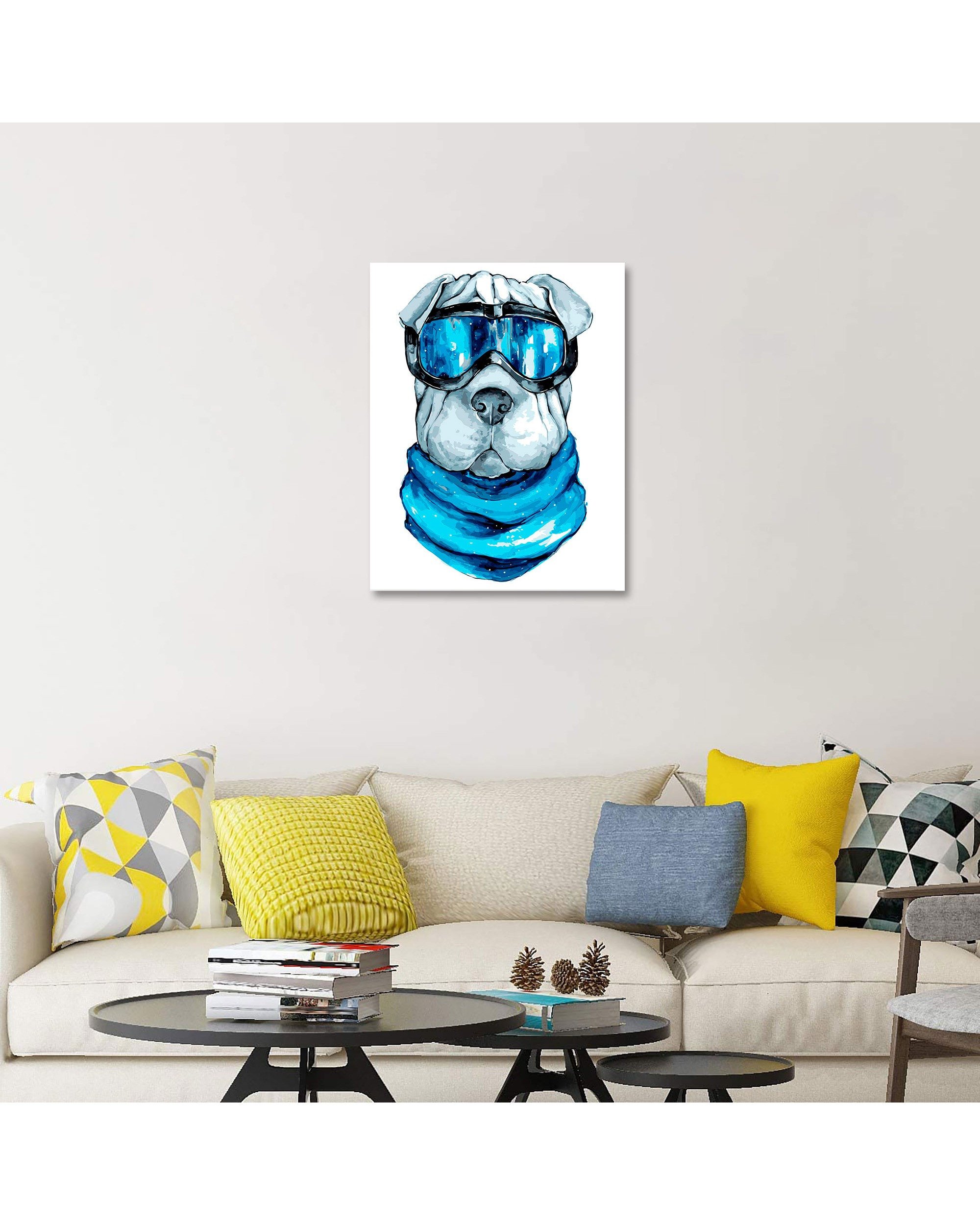 Алмазная мозаика Шарпей 20х30 см