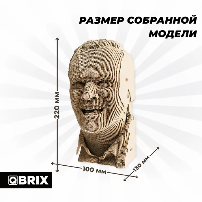 Картонный 3D конструктор Qbrix - Книжный Маньяк