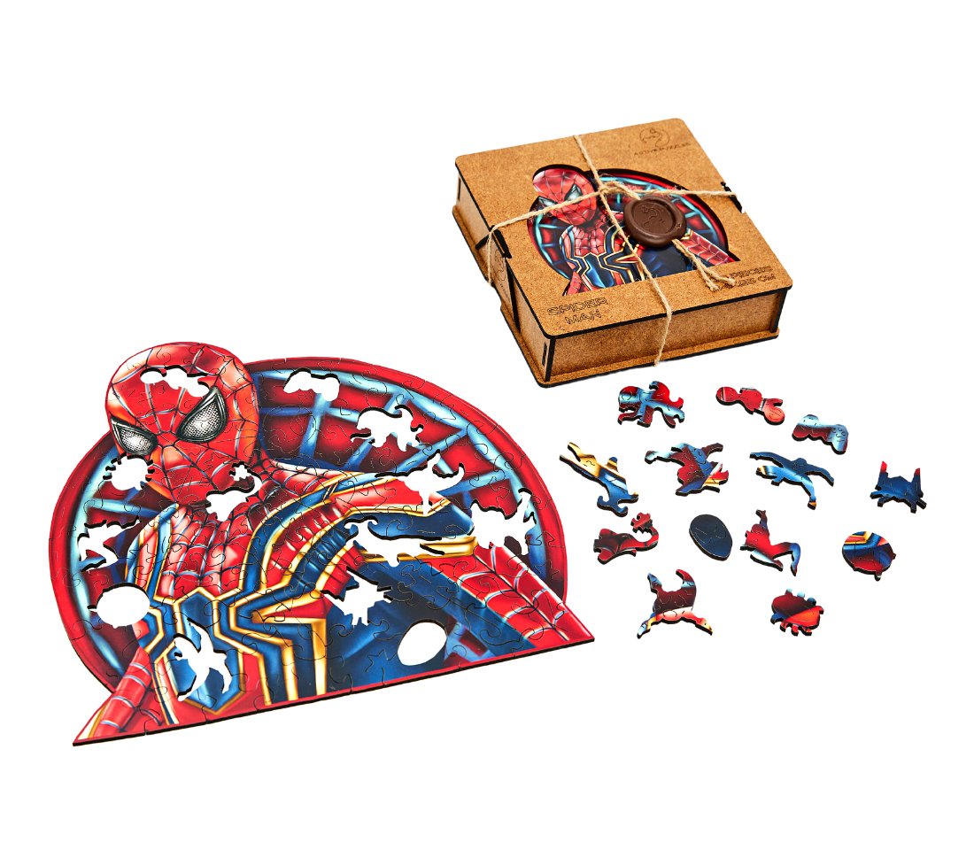 Деревянный пазл Человек Паук