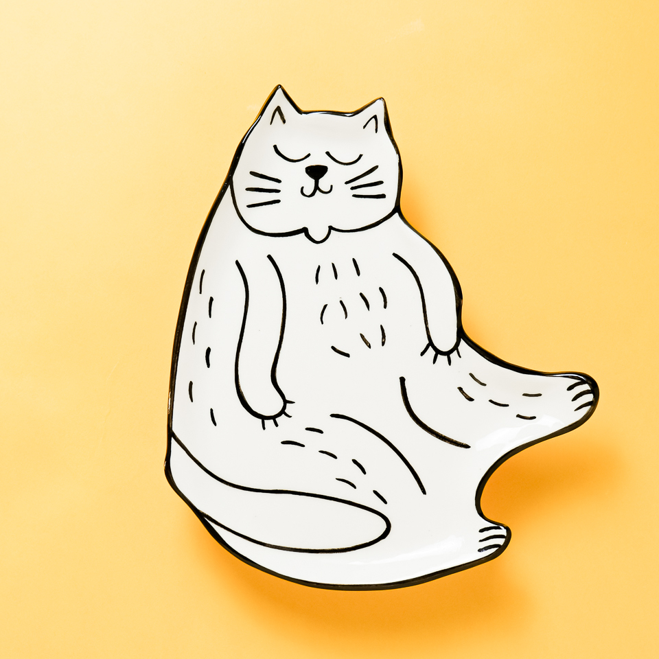 Тарелка Кот-гедонист