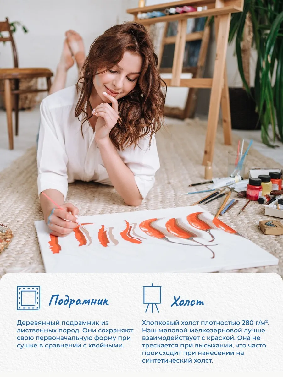 Картина по номерам Девушка под дождем