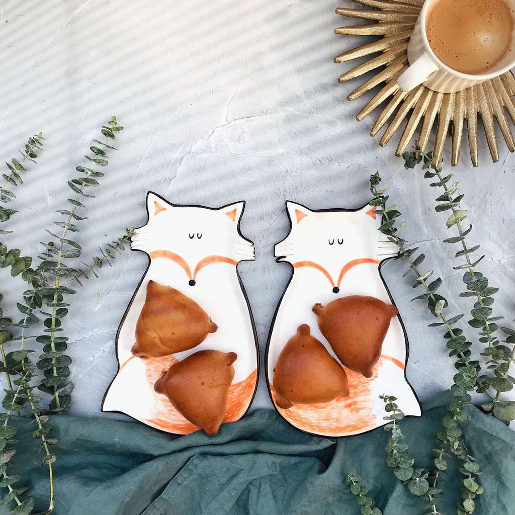 Тарелка Умиротворённый лис (маленький)