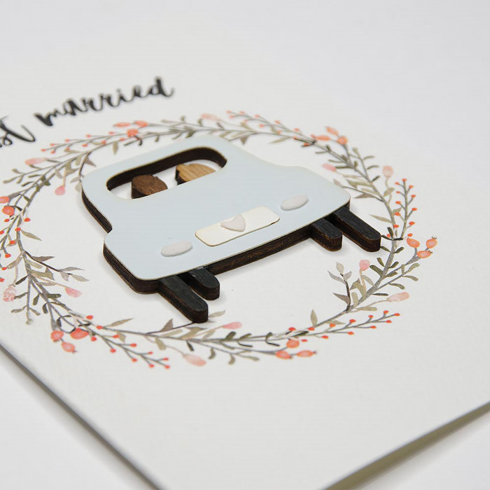 Открытка Just married