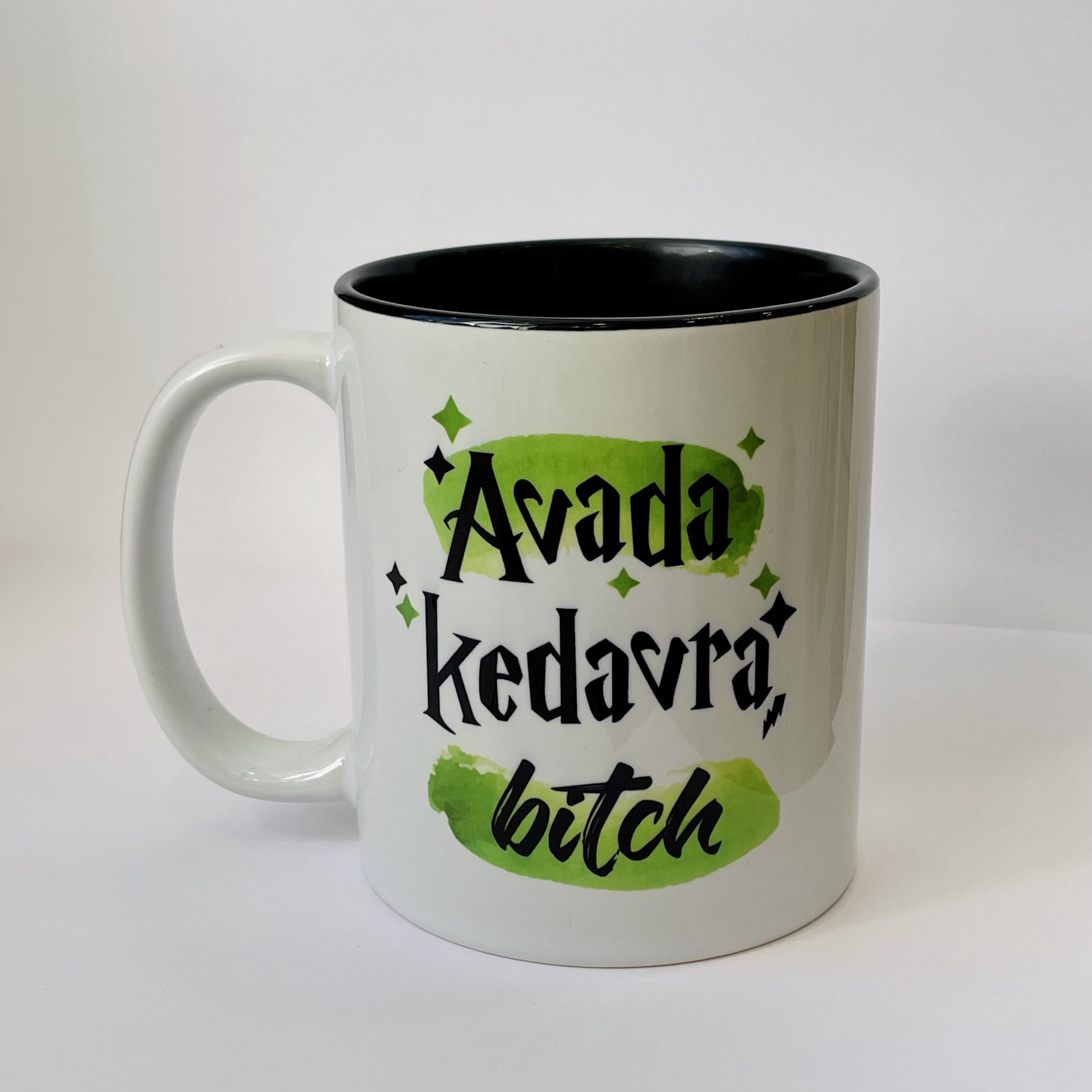 Кружка Авада кедавра (черная внутри)