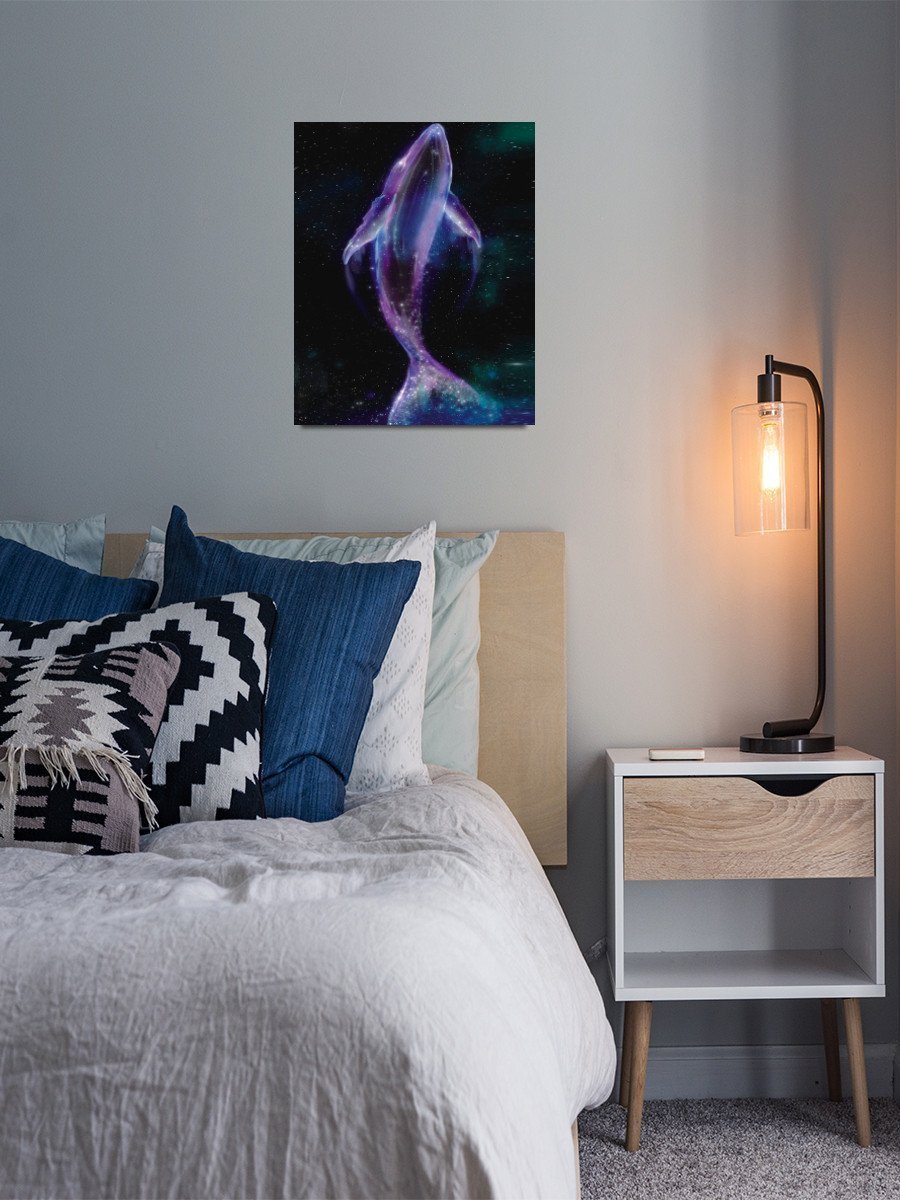 Алмазная мозаика Неоновый кит 40х50 см