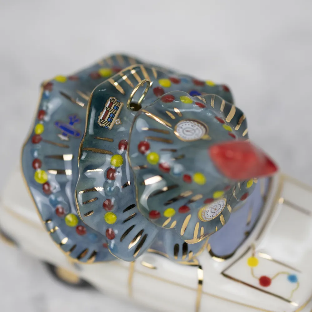 Елочная игрушка Машинка с ёлкой