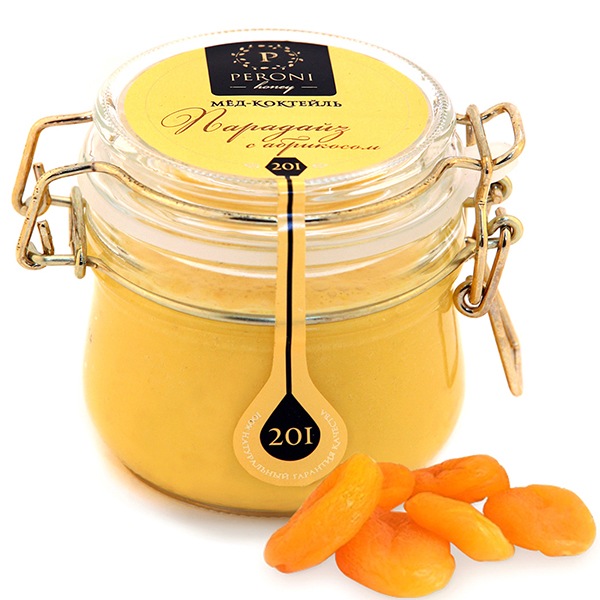 Мед-суфле Парадайз с абрикосом, 250 гр.