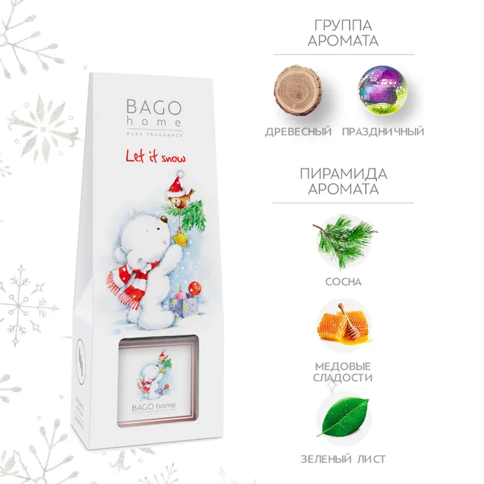 Ароматический диффузор Снежная зима 75 мл.