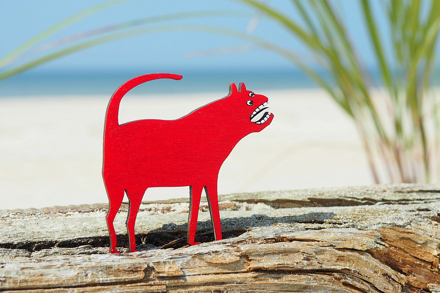 Брошь Голосящий (красный)