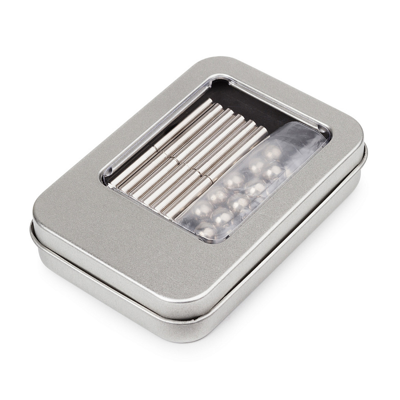 Магнитный конструктор Шарики и Цилиндры, сталь