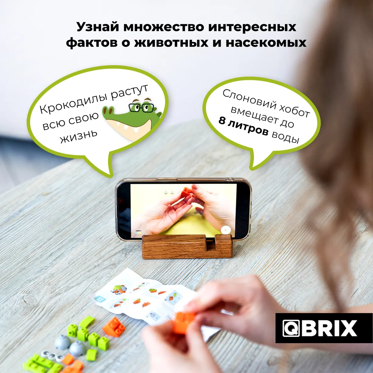 Конструктор Qbrix Kids Царство животных