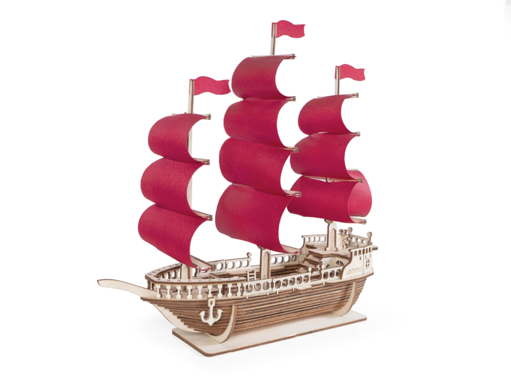 Сборная модель из дерева Lemmo Корабль Ламар