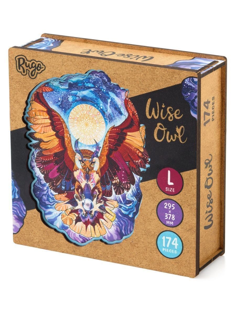 Деревянный пазл Мудрая Сова L