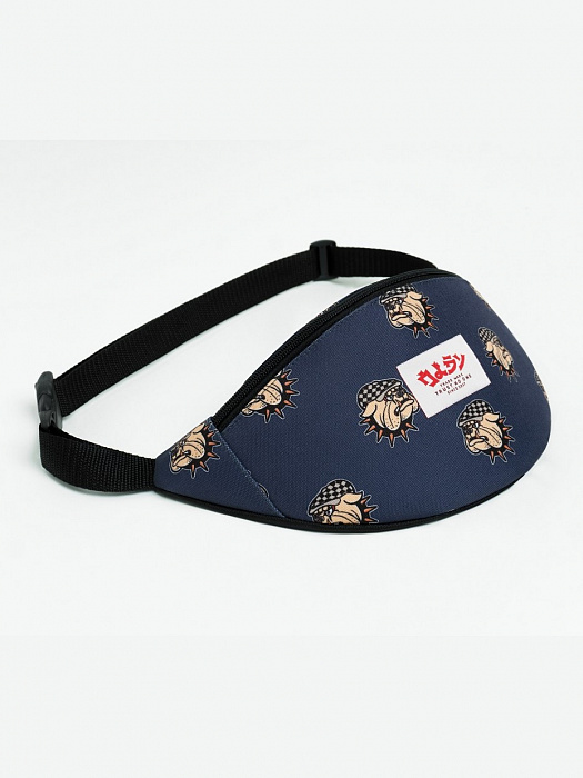Поясная сумка Travel Бульдоги (синий)