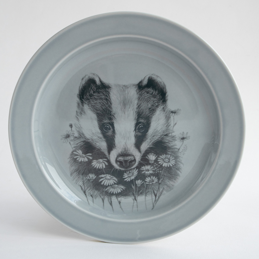 Тарелка Барсук, 24 см.