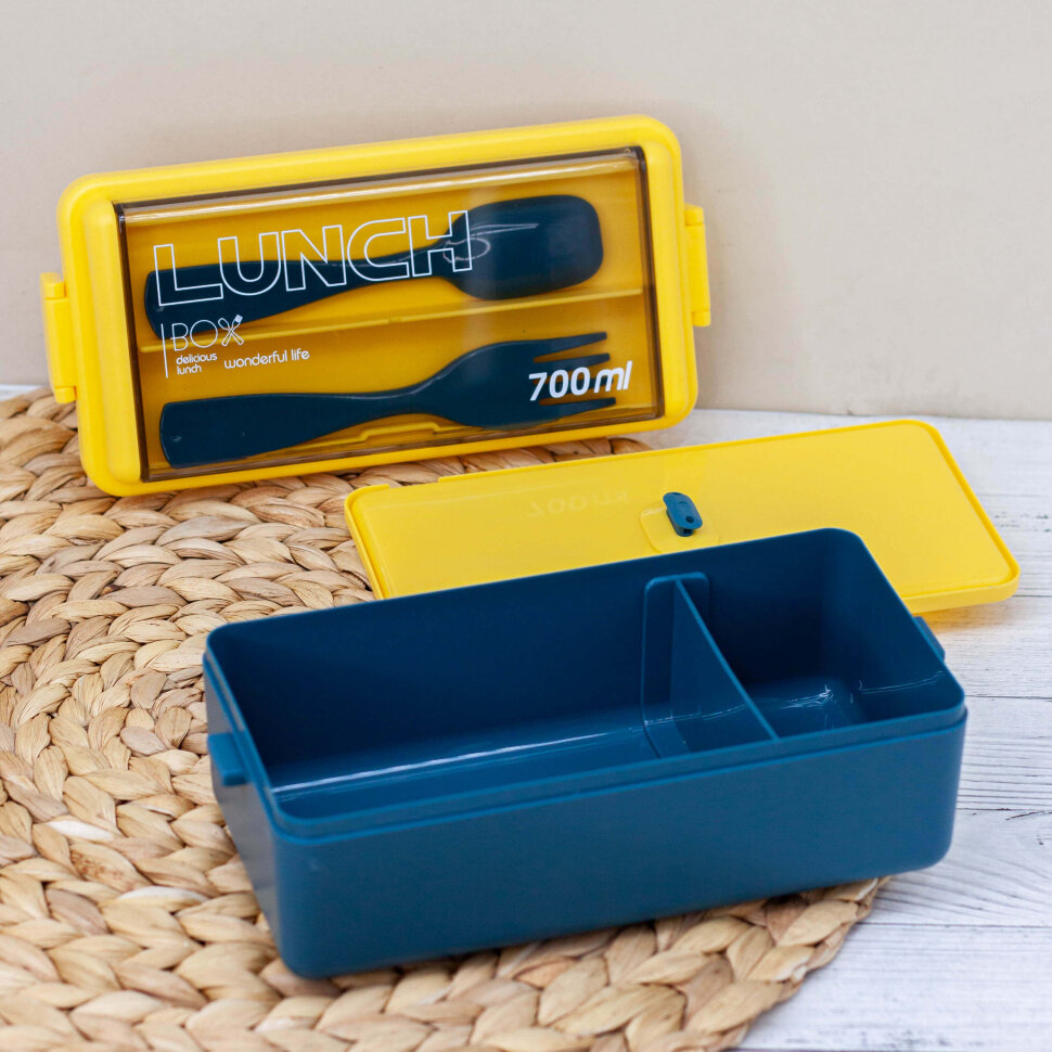 Ланчбокс Life every day (yellow-blue)