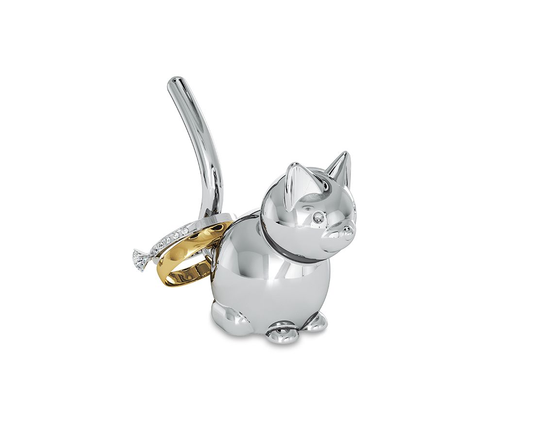 Подставка для колец Zoola Кошка хром