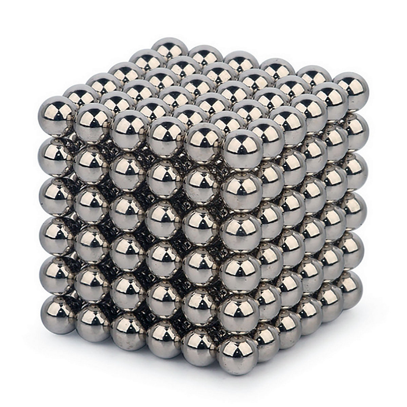 Куб из магнитных шариков 5 мм, стальной, 216 элементов